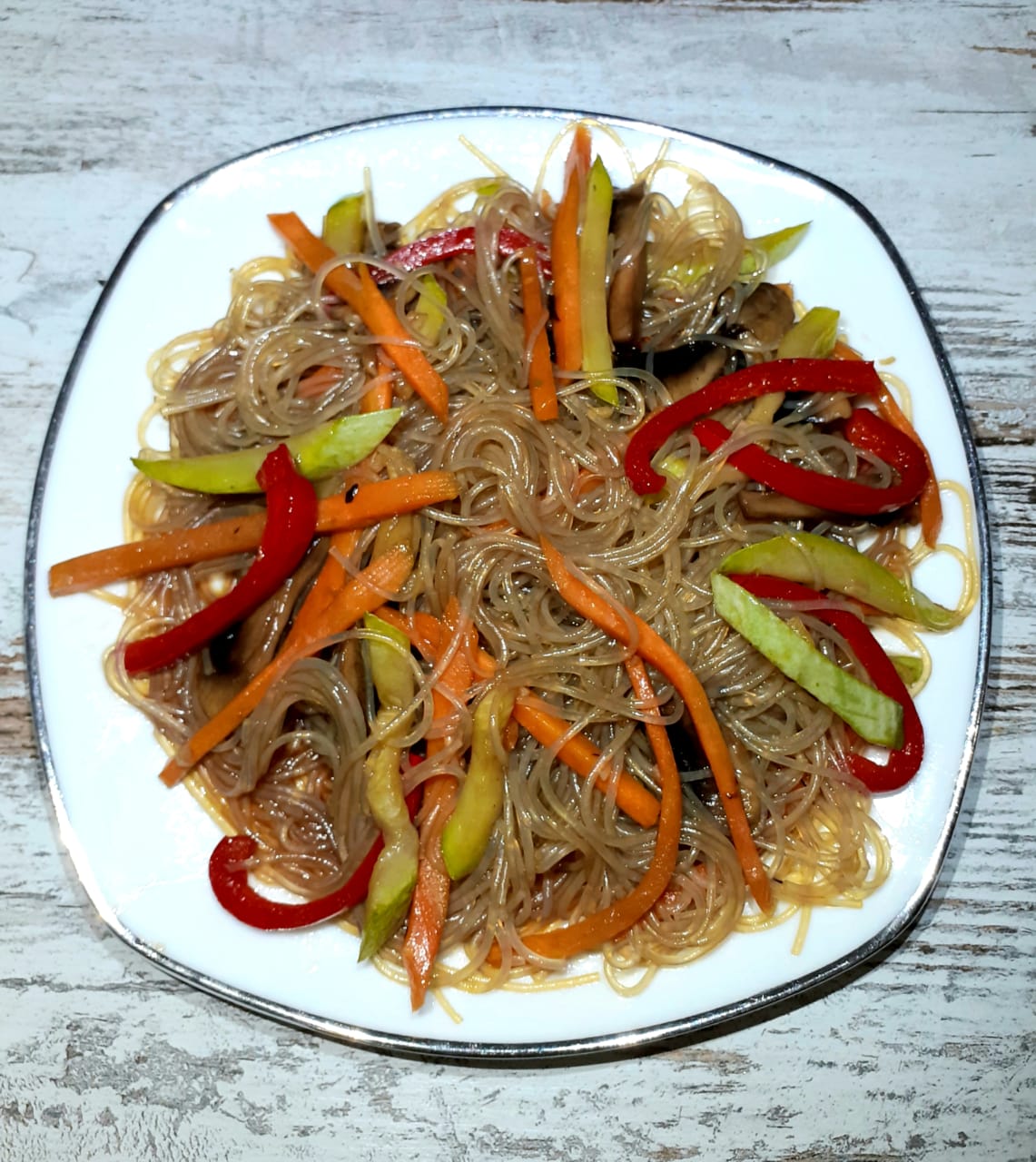 Фунчоза с овощами